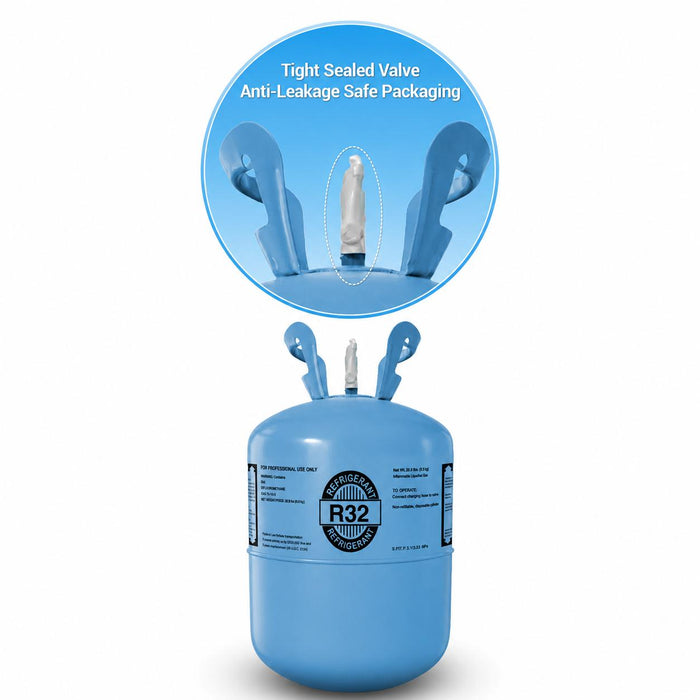 20.9LB R32 R-32 Freon Refrigerant Gas sealed valve detail