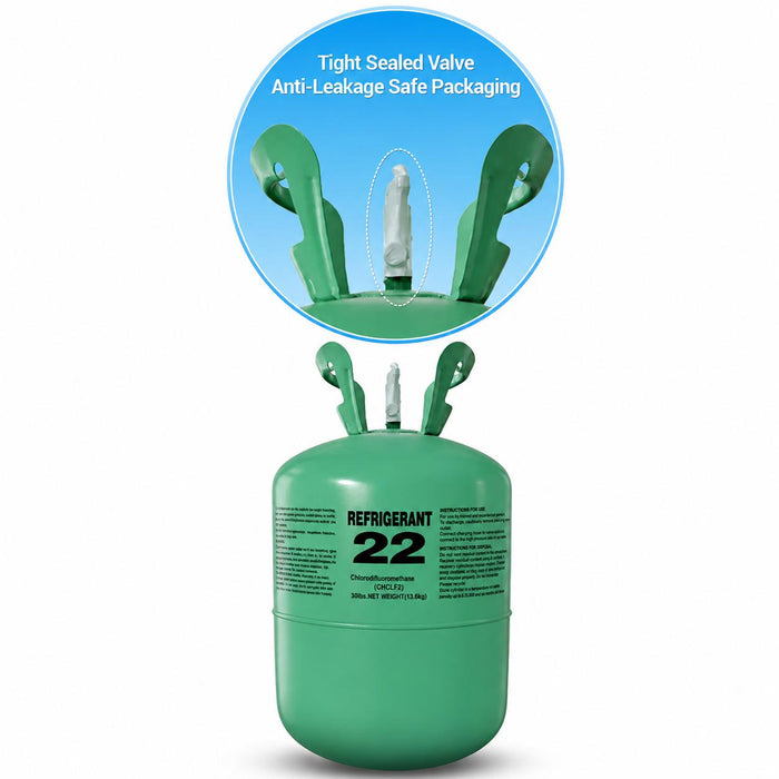 30LB R22 R-22 Freon Refrigerant Gas sealed valve detail